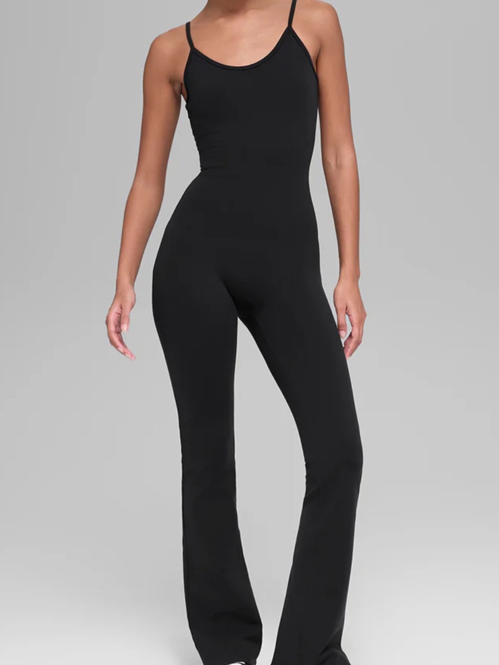 lululemon athletica Black Slim-Strap Stretch Jumpsuit